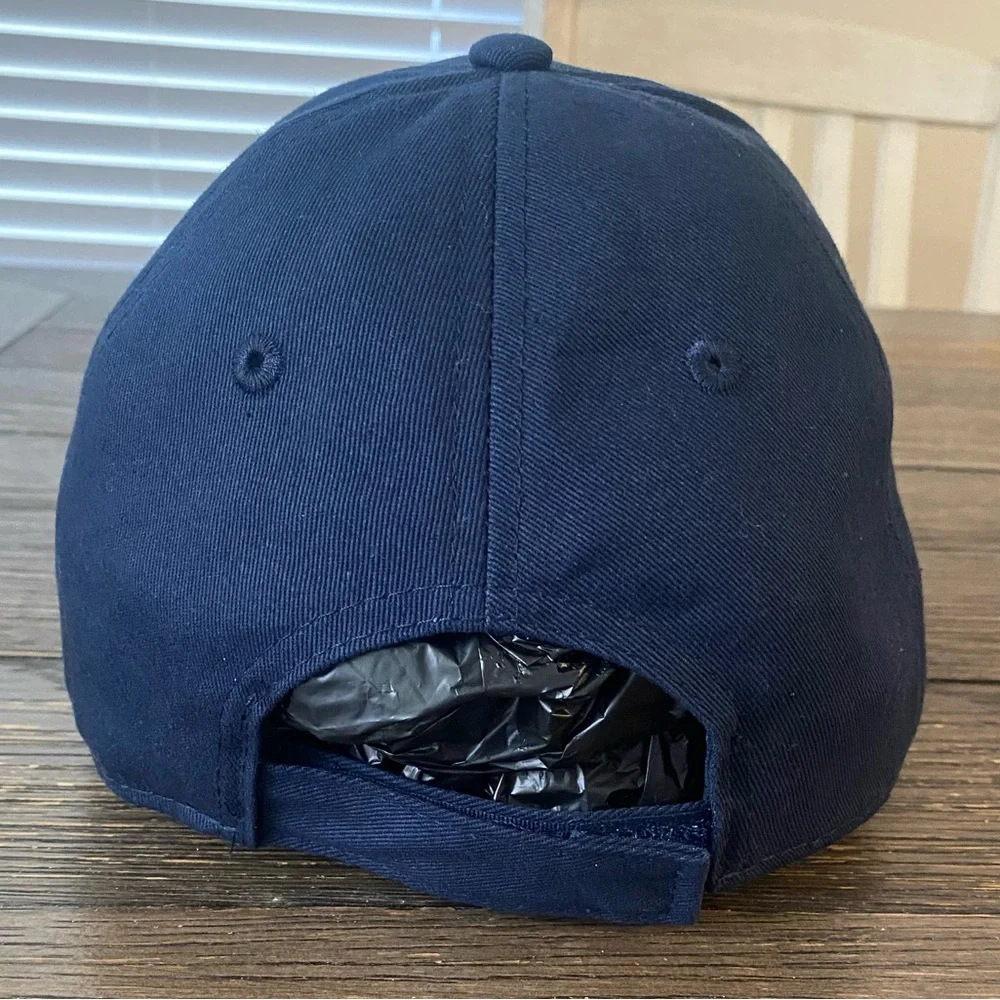 NEW Pikes Peak Hat Cap NWOT Adjustable Strap Back Navy Blue Colorado Mountain
